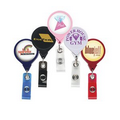 Jumbo Round Badge Reel w/ Belt Clip (Chroma Digital Direct Print)